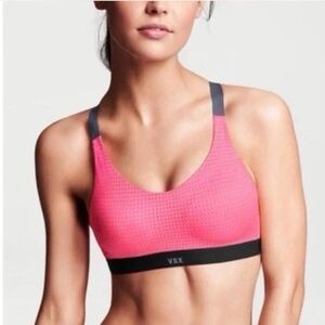 Victoria’s Secret VSX Sports Bra Vibrant Pink & Grey 32B